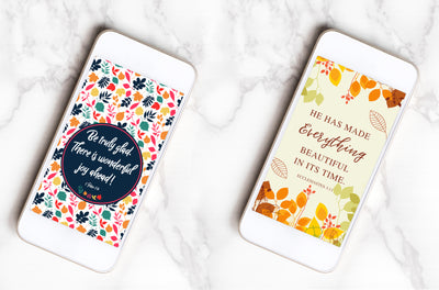 Scripture Phone Backgrounds for Fall
