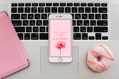 Grace Will Carry You Through | Free Christian Phone Background