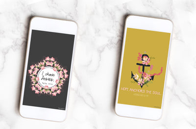 Free Scripture Phone Wallpapers | Psalm 119:30 & Hebrews 6:19