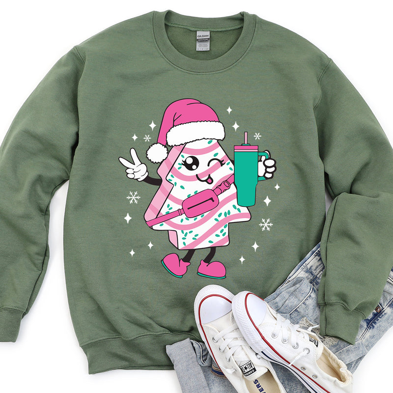 Boujee Christmas Cake Sweatshirt