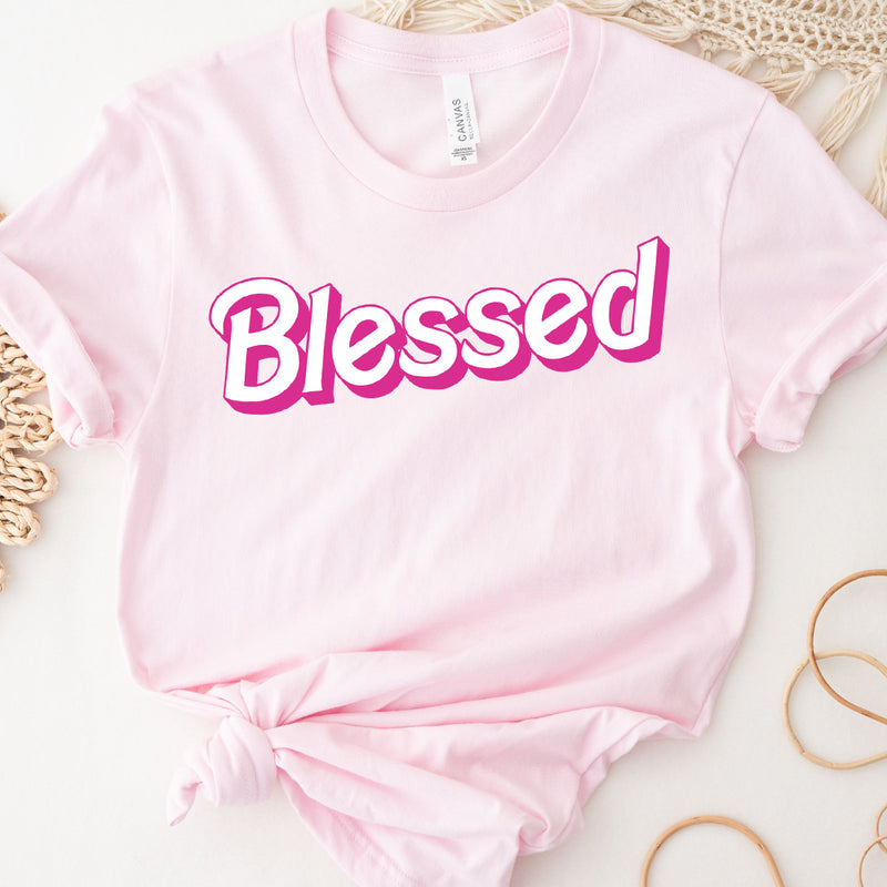 Blessed Tee - Pink - Small (SALE)