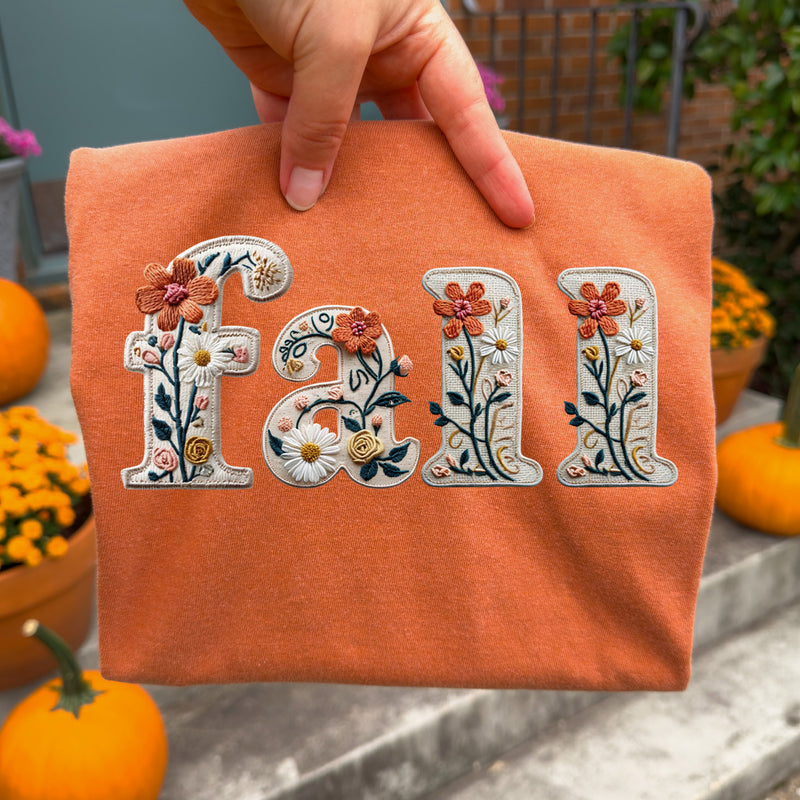 FALL Faux Embroidery - Comfort Colors Tee