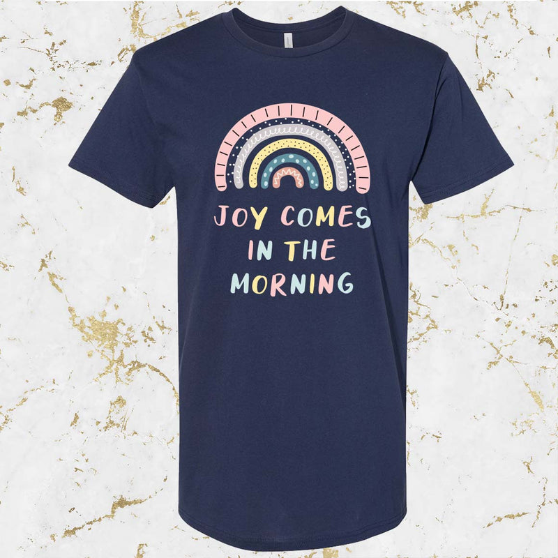Joy Comes in the Morning Long/Sleep Tee - SMALL (SALE)