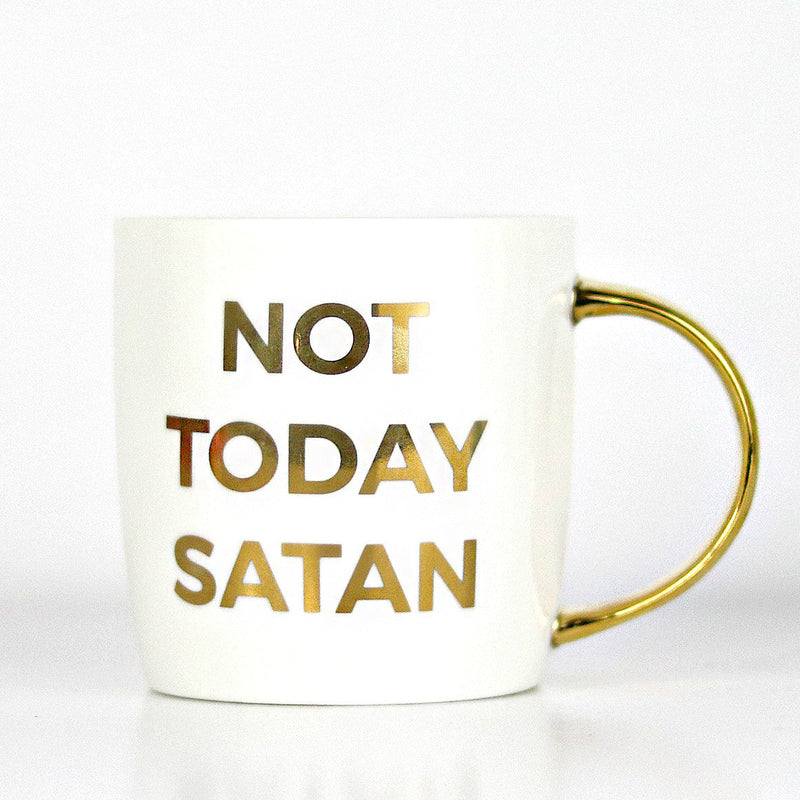 Not today satan mug, Christian home decor, Christian Mugs, Christian gifts, dosesofgrace