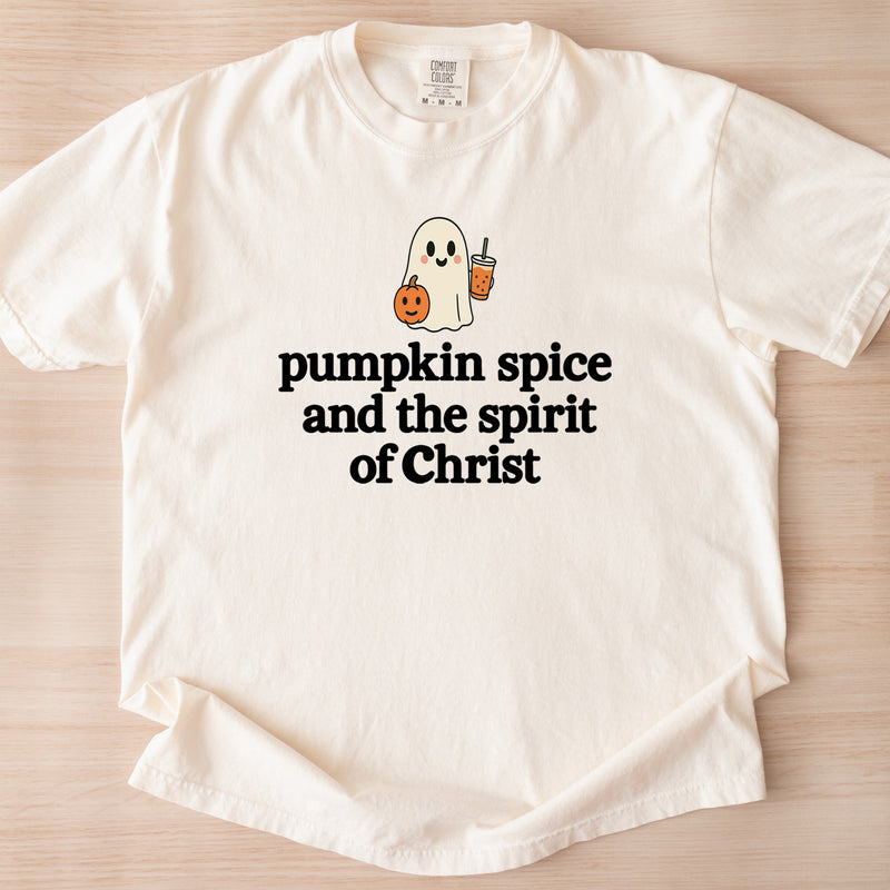 Pumpkin Spice & The Spirit of Christ - Comfort Colors Tee