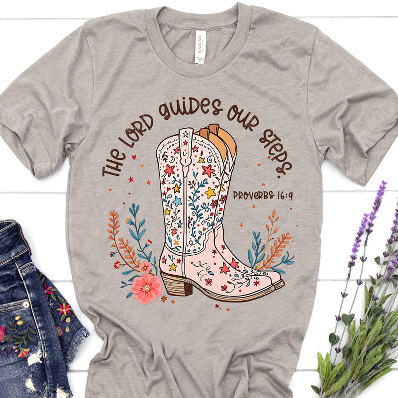 The Lord Guides Our Steps Tee