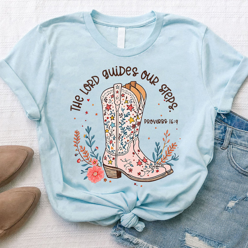 The Lord Guides Our Steps Tee