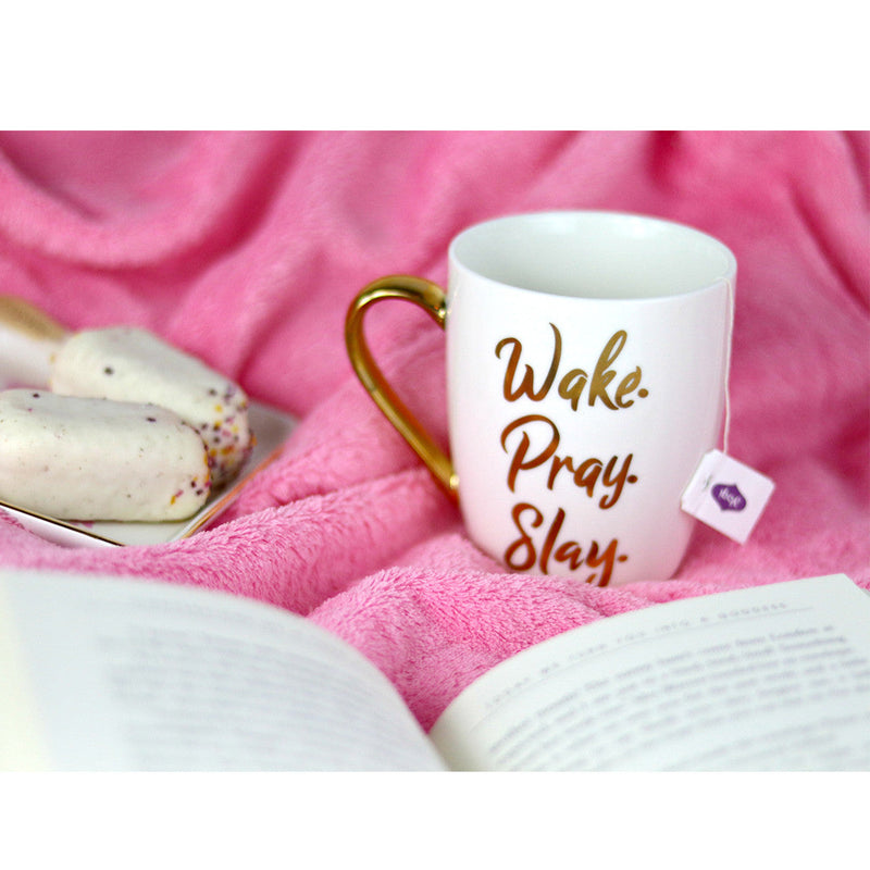 Wake pray slay mug, Christian home decor, Christian Mugs, Christian gifts, Doses of Grace