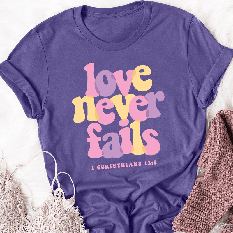 Love Never Fails - 1 Corinthians Tee