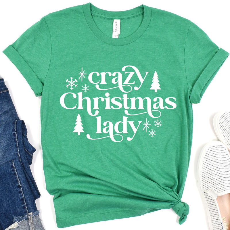 Crazy Christmas Lady Tee