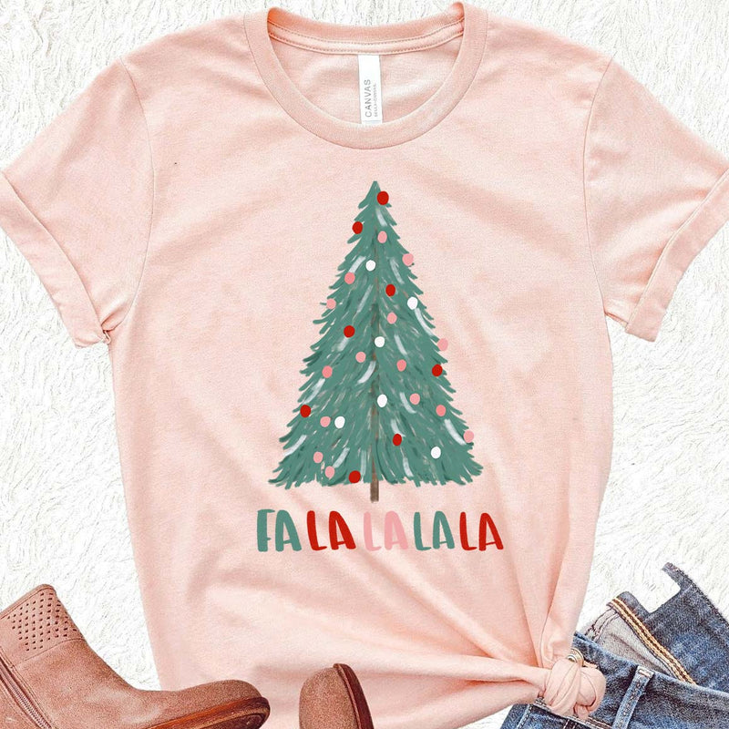 Fa-la-la-la Christmas Tree Tee