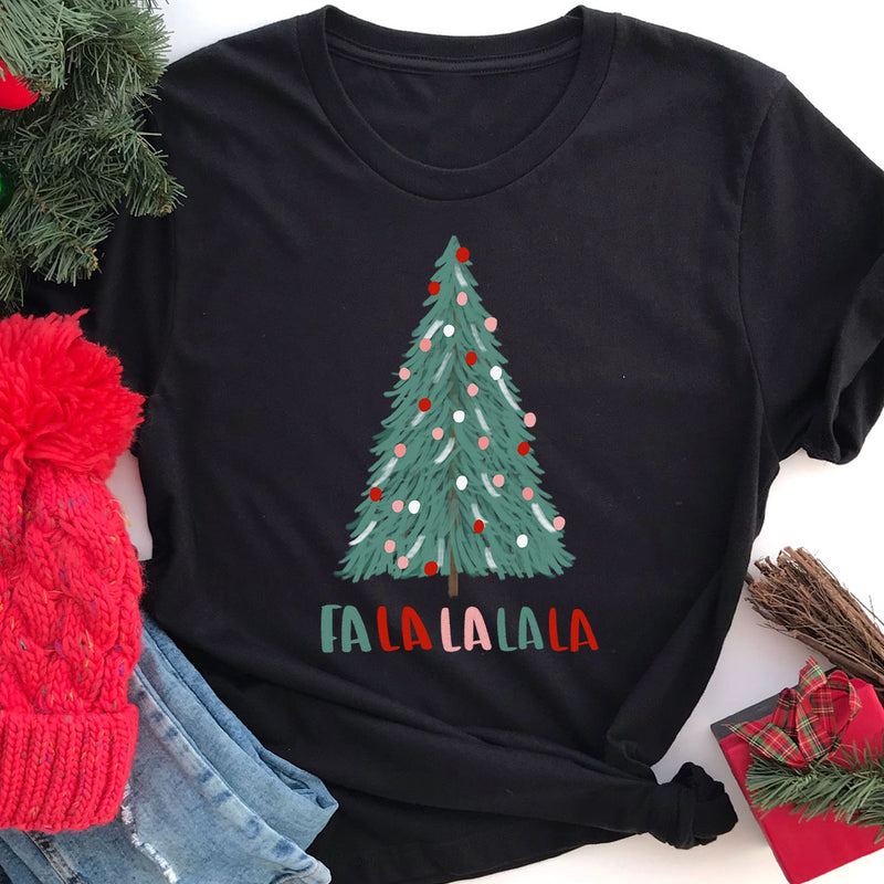 Fa-la-la-la Christmas Tree Tee