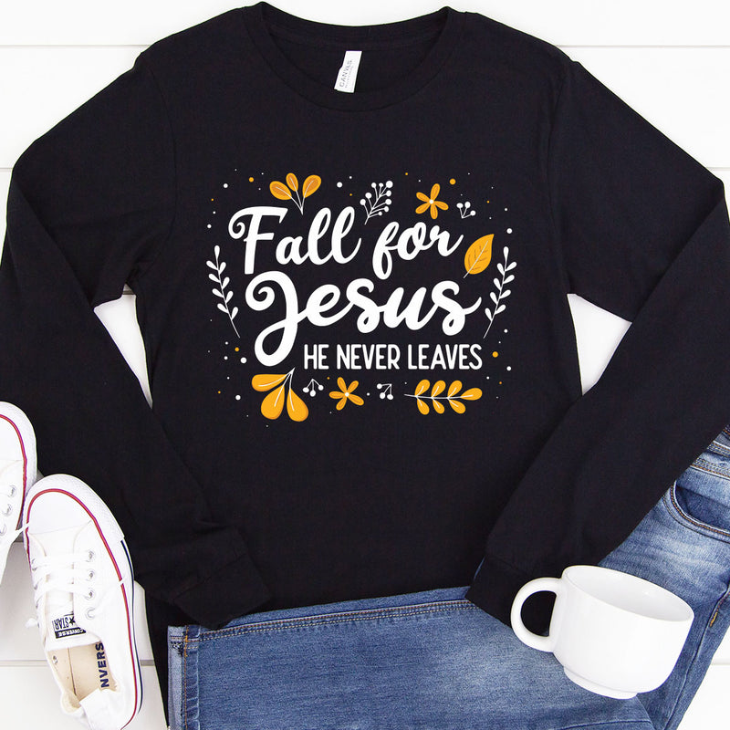 Fall for Jesus Long Sleeve Shirt