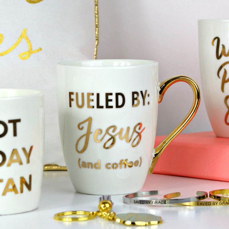Fueled by Jesus and Coffee | Christian Coffee Mug