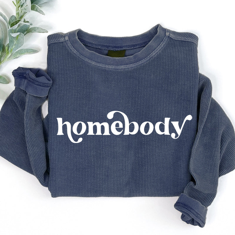 Homebody Corded Crewneck Pullover