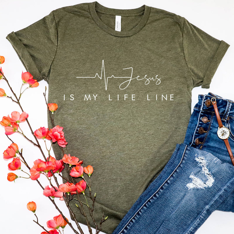 Jesus Is My Life Line Tee