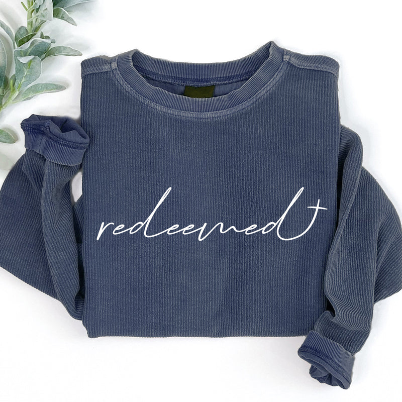 Redeemed Corded Crewneck Pullover
