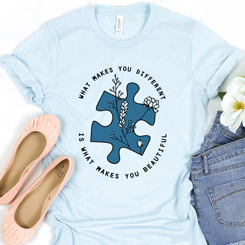 What Makes You Different Autism Tee